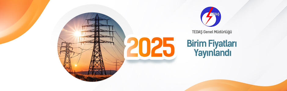 TEDAŞ 2025 Birim Fiyatları Yayınlandı