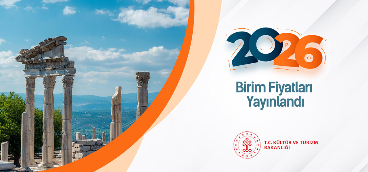 Kültür Bakanlığı 2026 Birim Fiyatları Yayınlandı ve AMP'de kullanıma hazır!