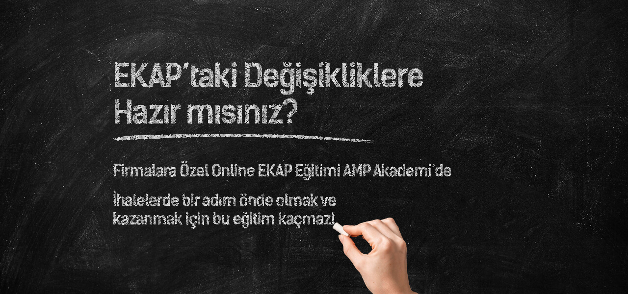 Firmalar için Online EKAP v2 Eğitimi AMP Akademi'de