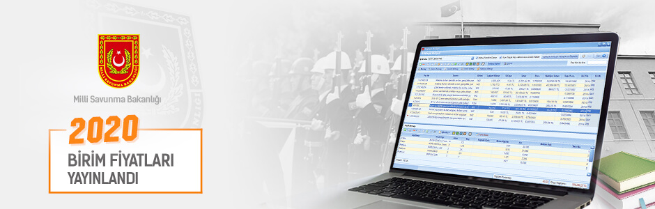 Milli Savunma Bakanlığı (MSB) 2020 Birim Fiyatları Yayınlandı